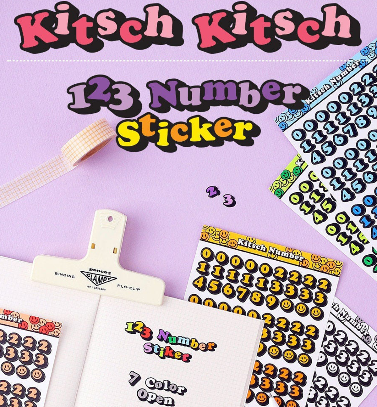 Kitsch 123 Sticker