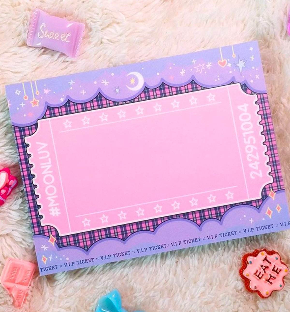 Night Moon VIP Ticket Memopad
