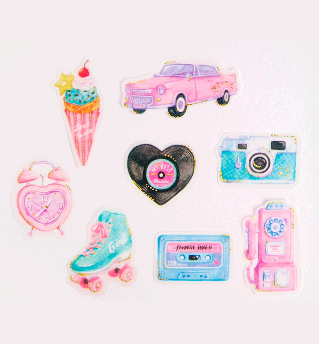 Retro Analog Deco Sticker