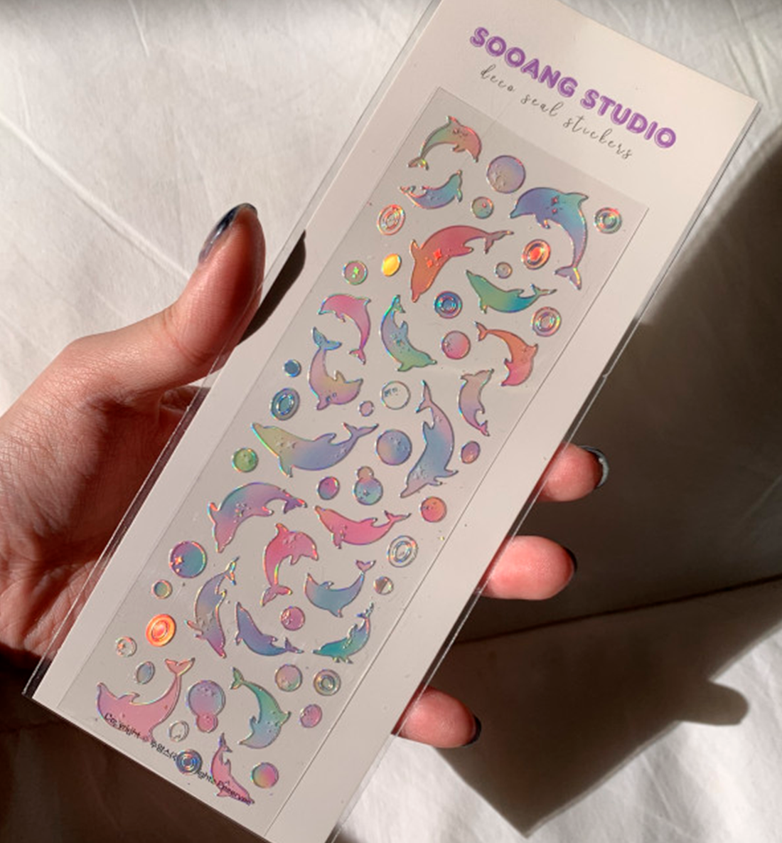 Aurora Dolphin Seal Sticker