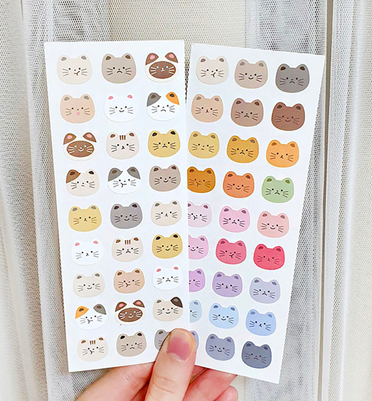 Cat Face Seal Sticker