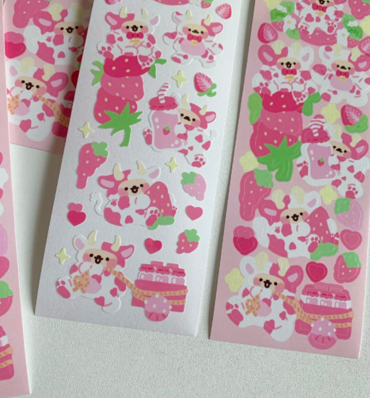 Pink Cow Seal Sticker