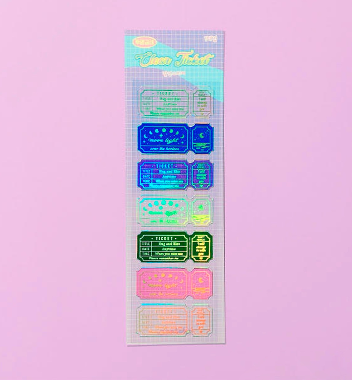 Clear Ticket Aurora Seal Sticker