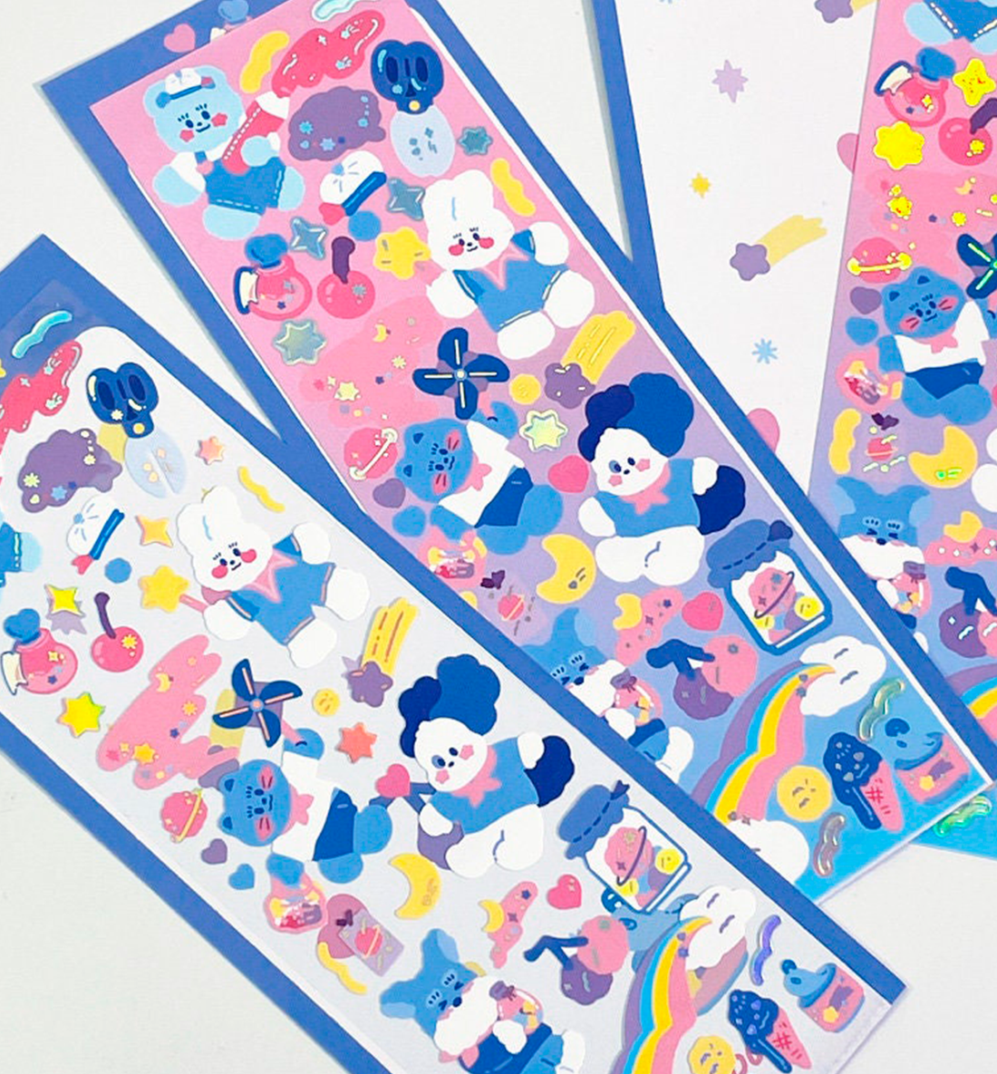 Glittering Milky Way Seal Sticker