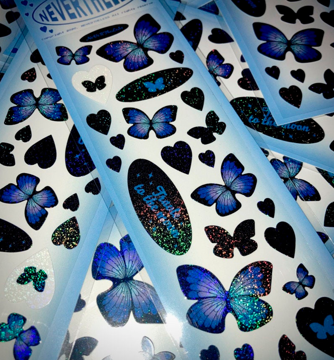 Heart Butterfly Seal Sticker