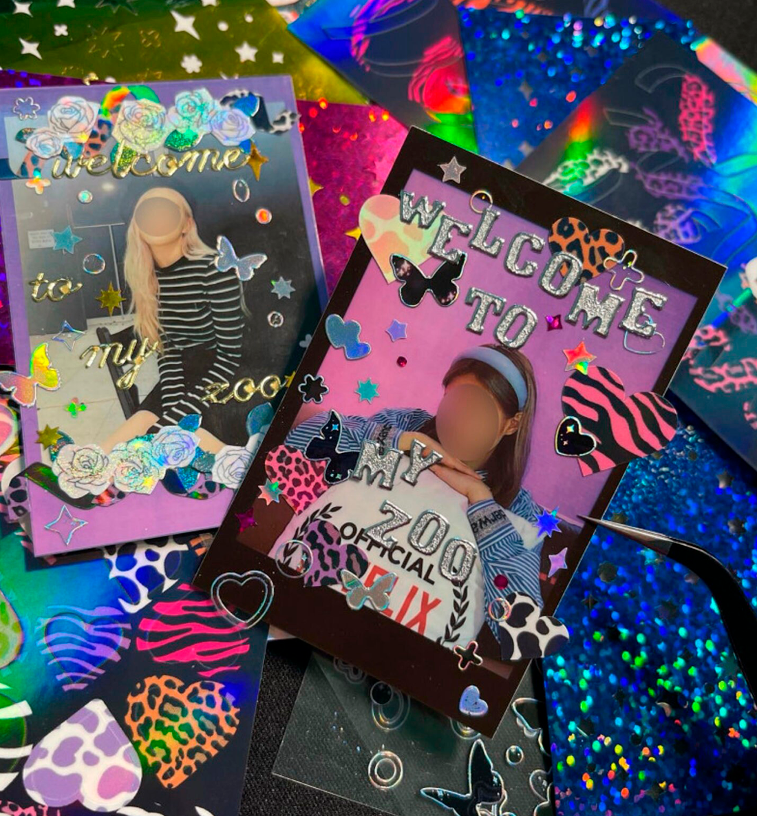 Leopard Confetti Seal Sticker