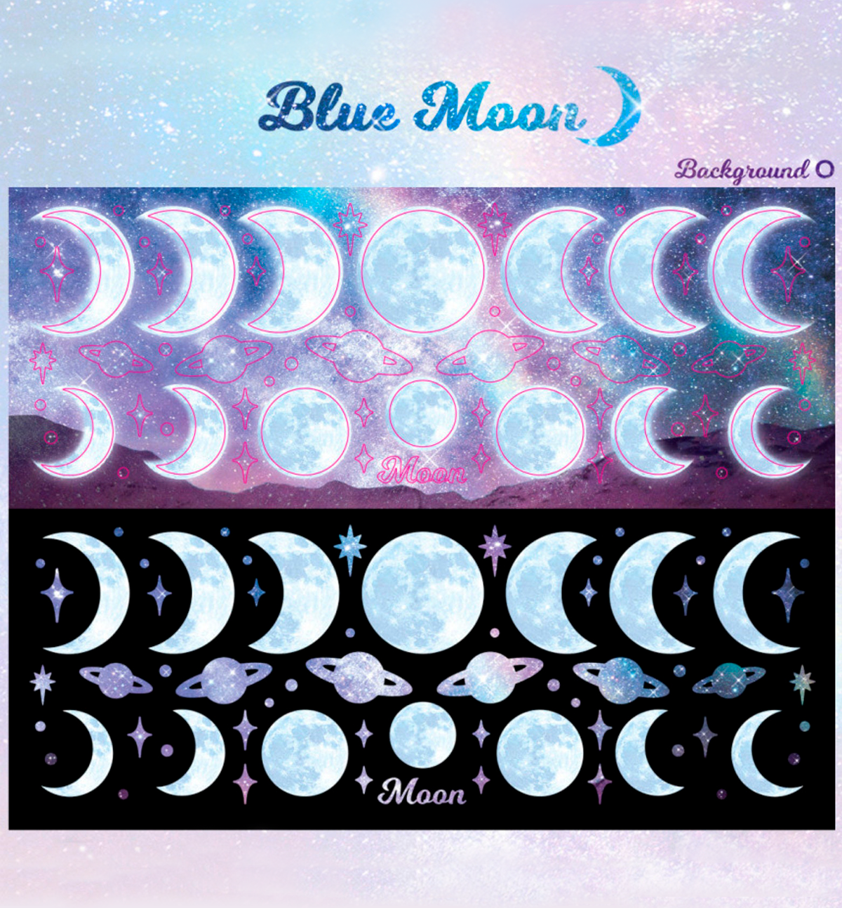 Blue Moon Seal Sticker