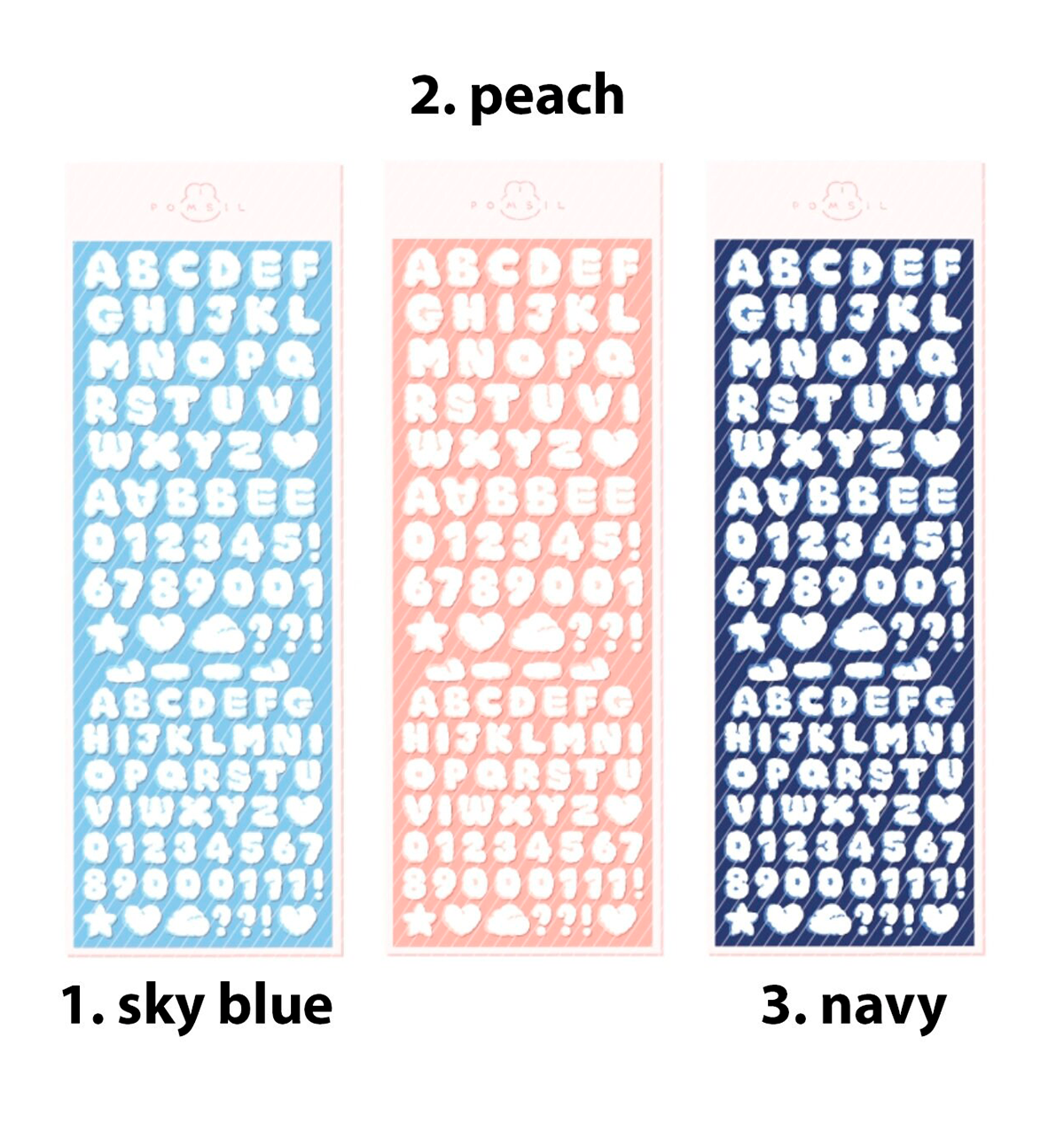 ABC Cloud Seal Sticker [1-3]