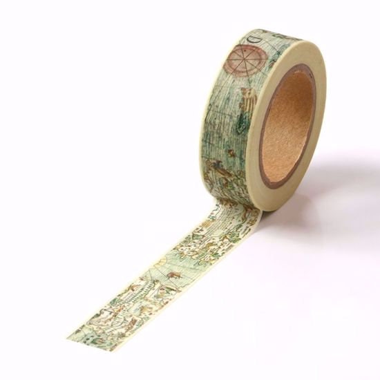 Vintage Nautical Chart Washi Tape