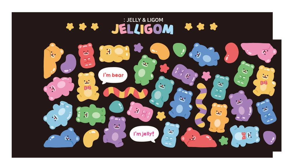 Jelly Bear Seal Sticker