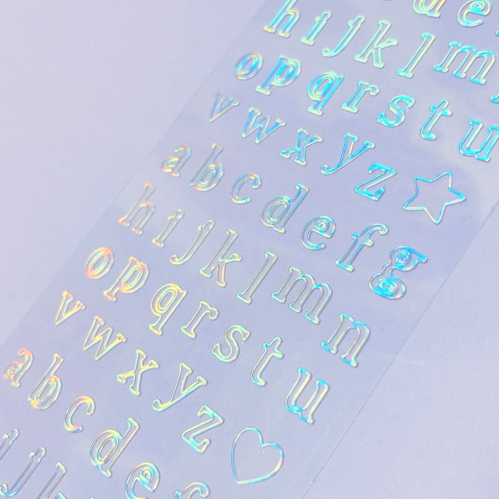 Aurora Alphabet Seal Sticker [Lowercase]