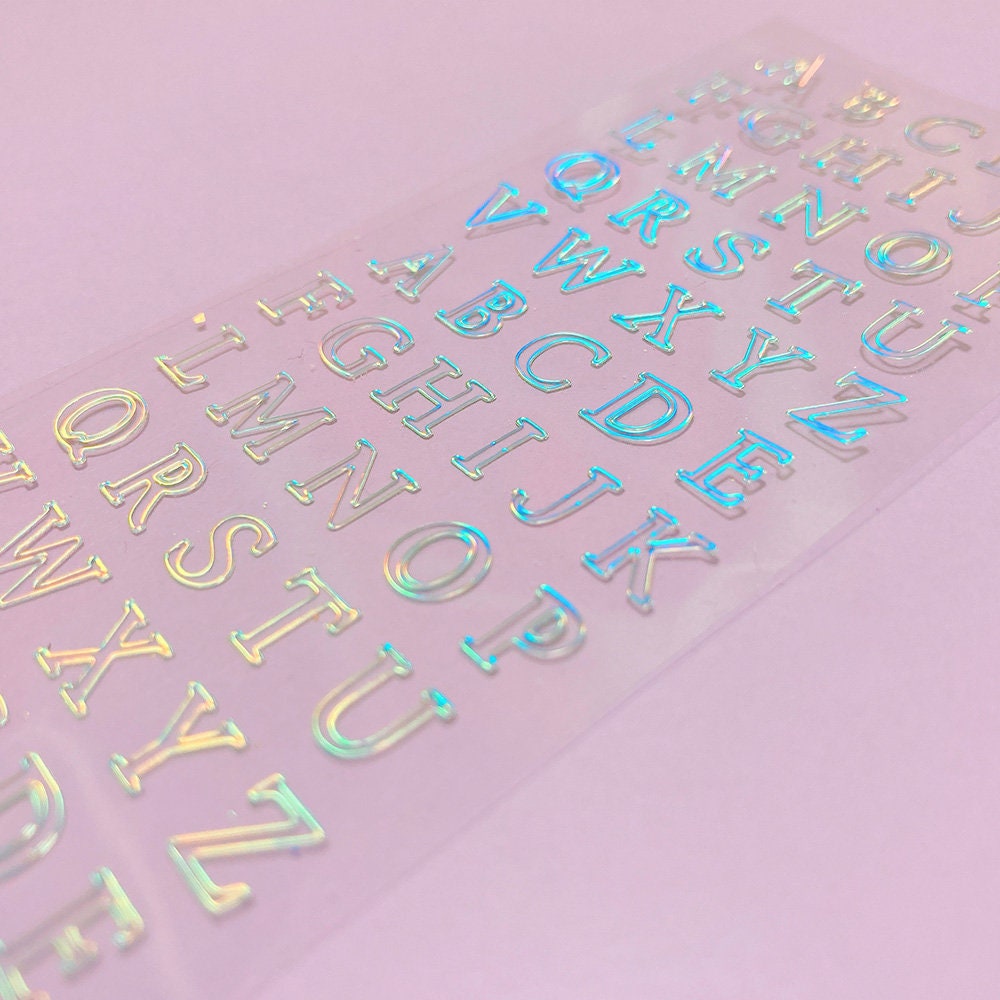 Aurora Alphabet Seal Sticker [Capital Letter]