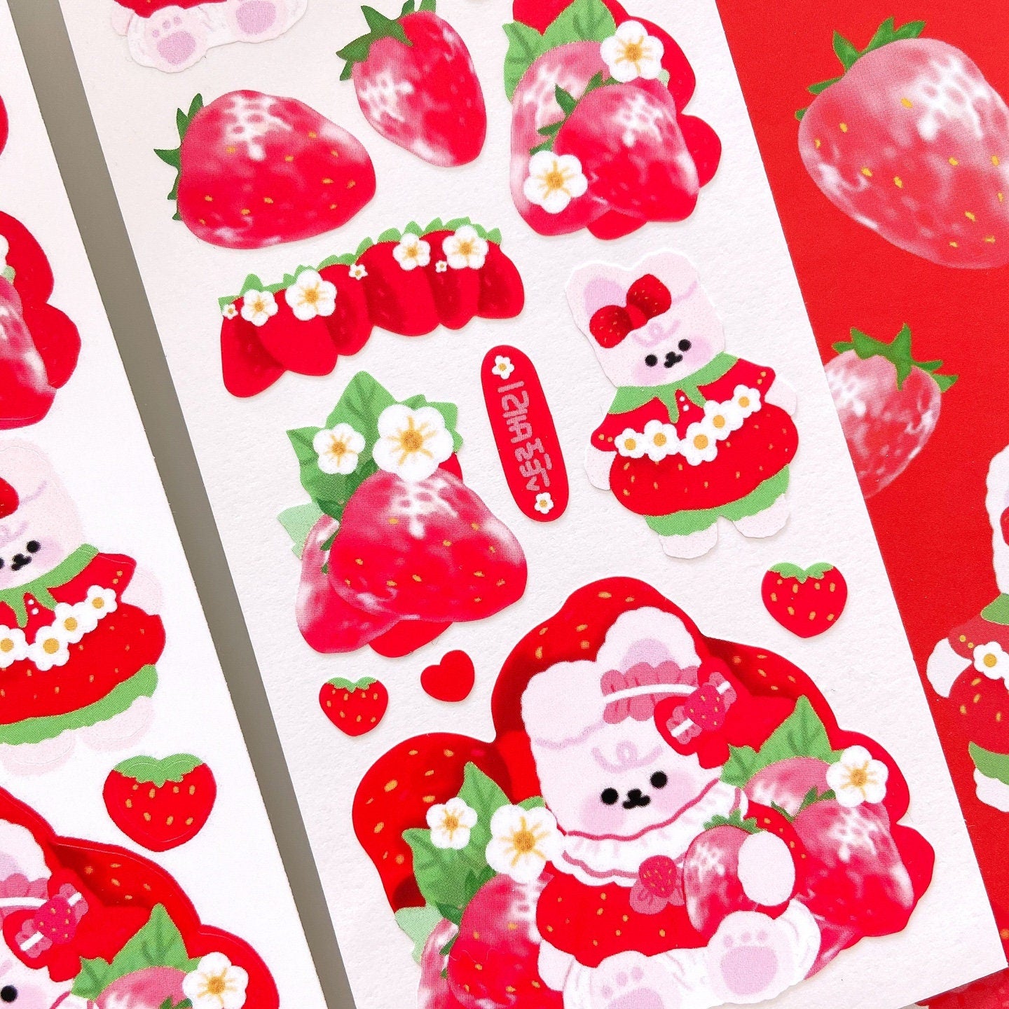 Strawberry Seal Sticker