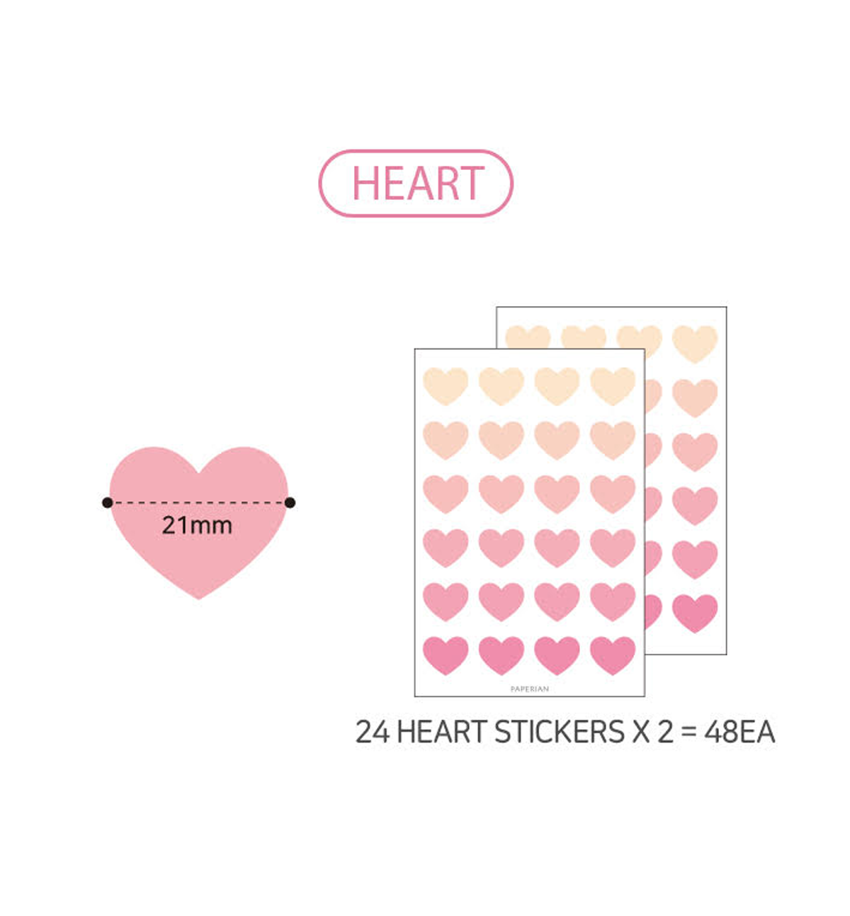 Color Paletter Sticker [Heart]