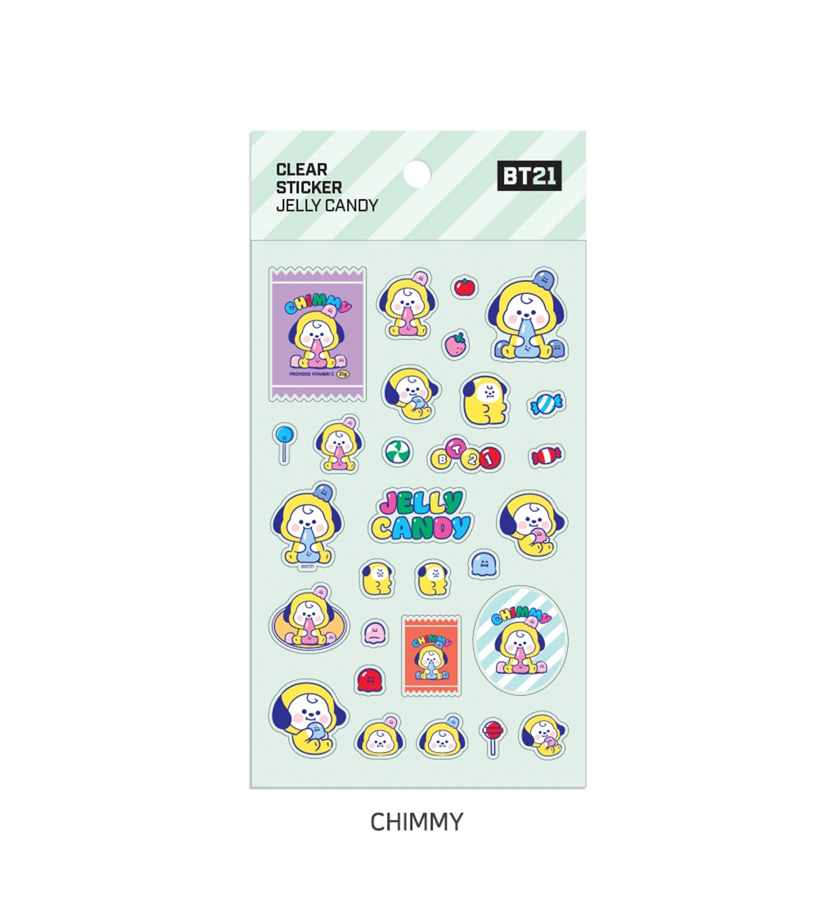 BT21 Baby Clear Sticker [Jelly Candy]
