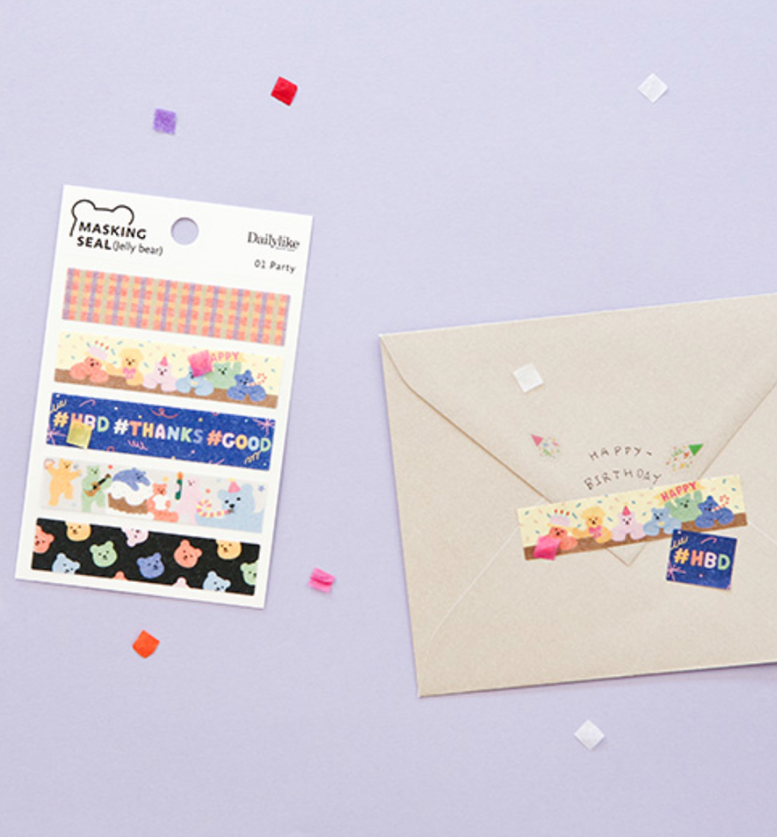 Party Masking Seal Sticker
