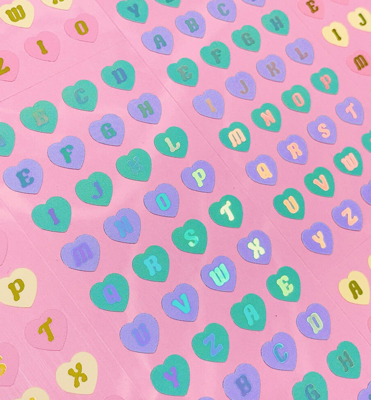 Heart Alphabet Seal Sticker [Cool]