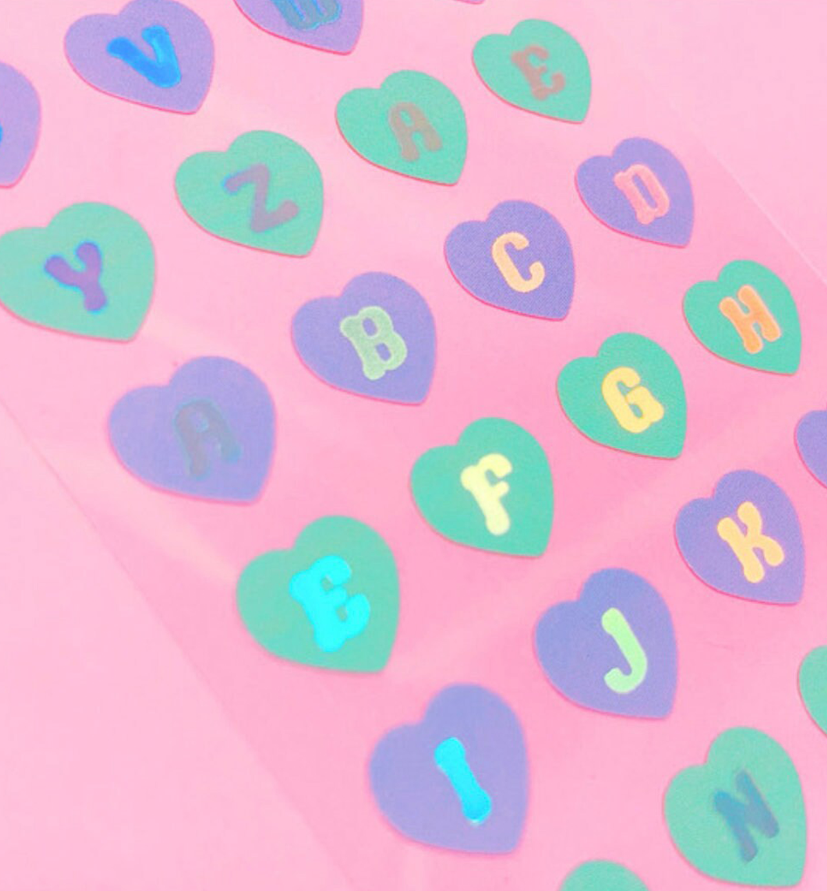 Heart Alphabet Seal Sticker [Cool]
