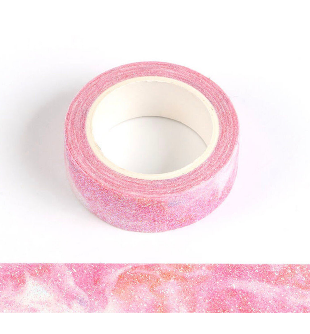 Pink Aurora Sparkle Washi Tape