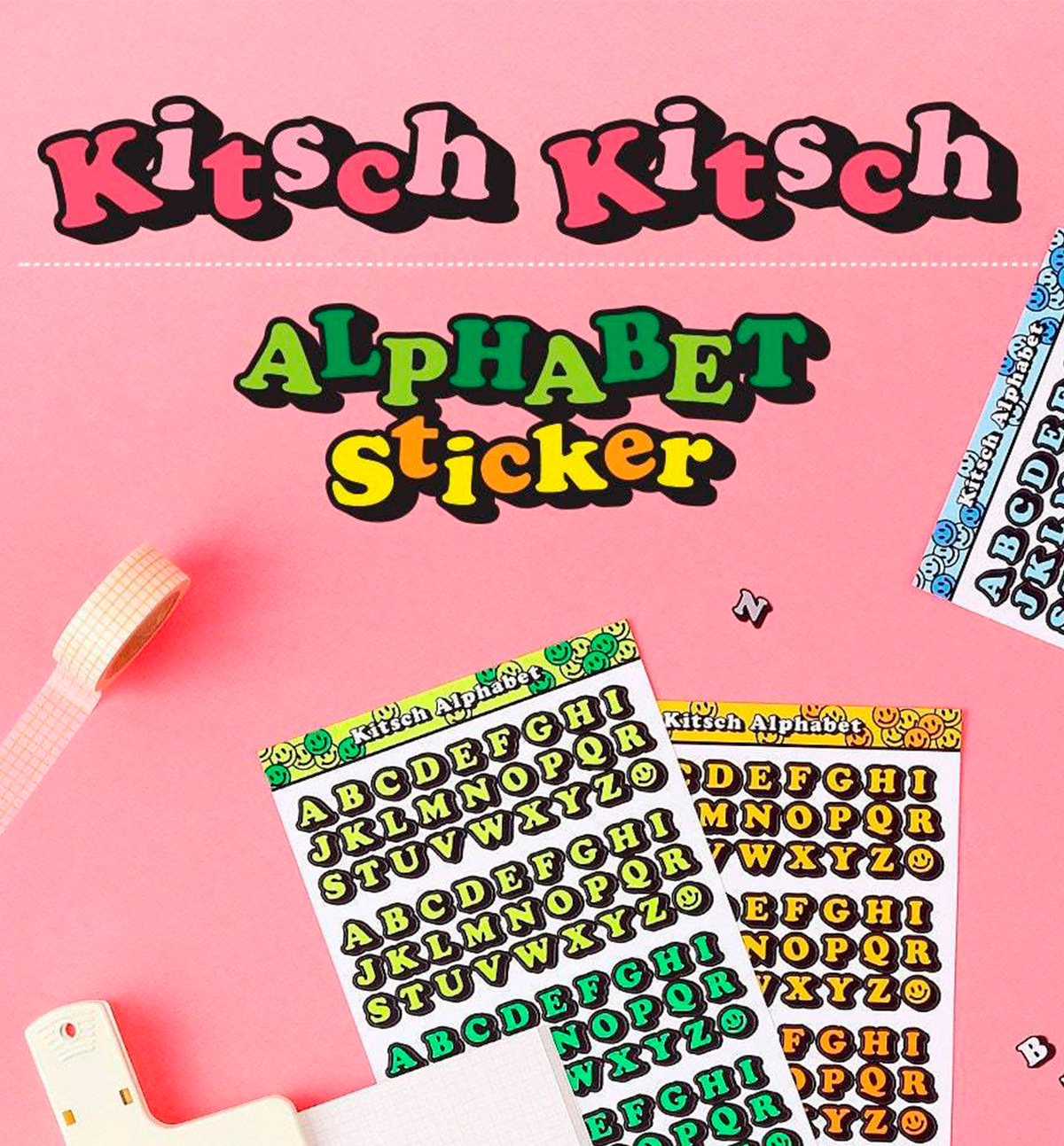 Kitsch ABC Stickers [Capital Letters]