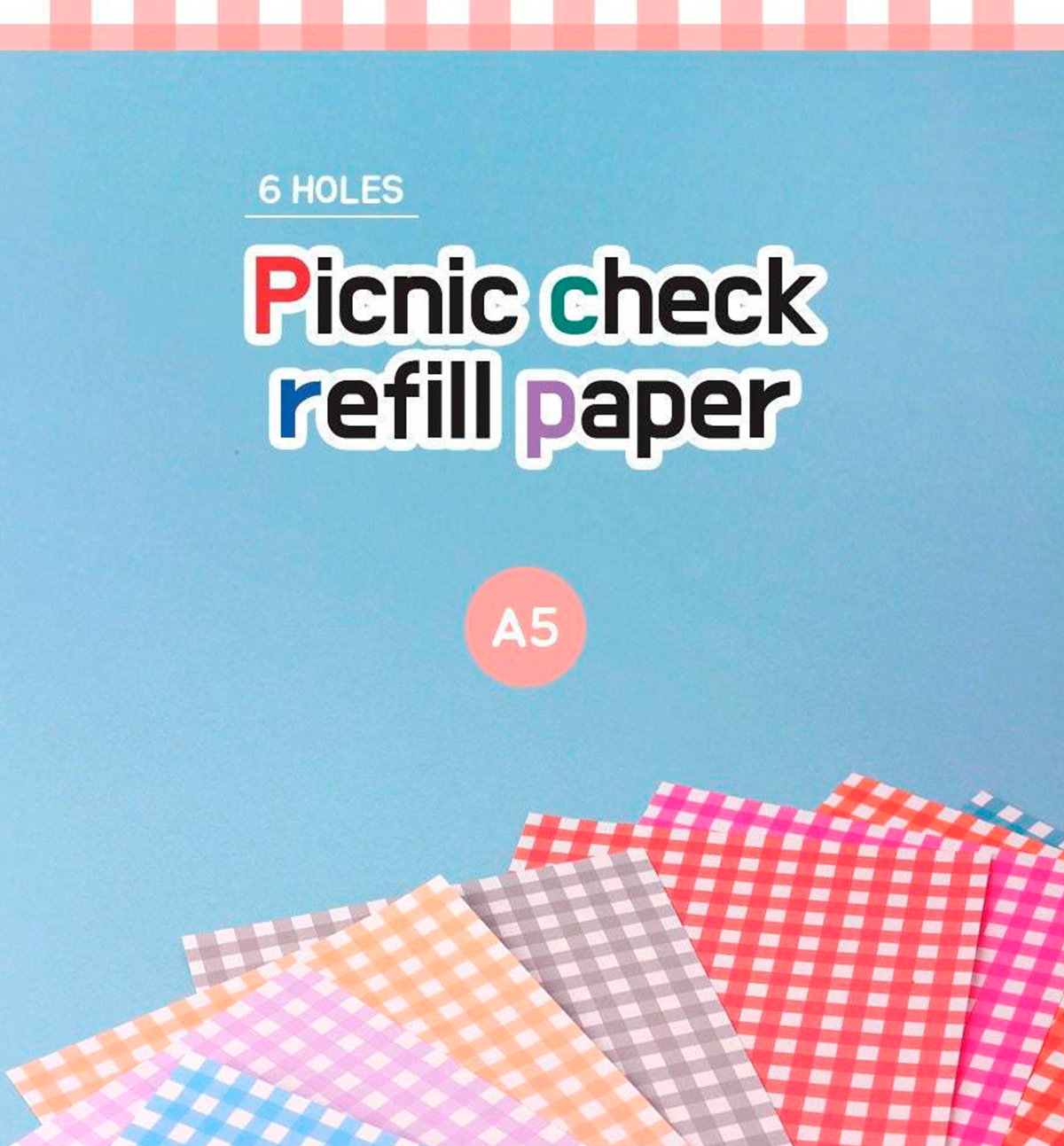 A5 Picnic Check Refill Paper
