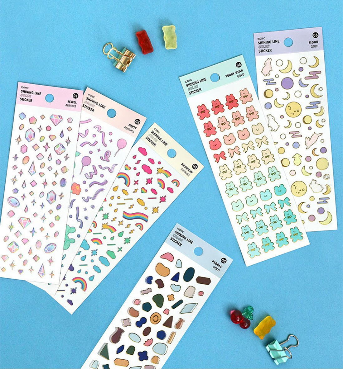 Shining Line Color Sticker