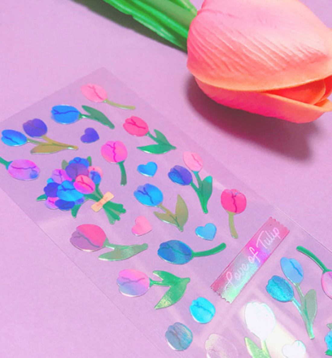 Love of Tulip Seal Sticker [Purple]