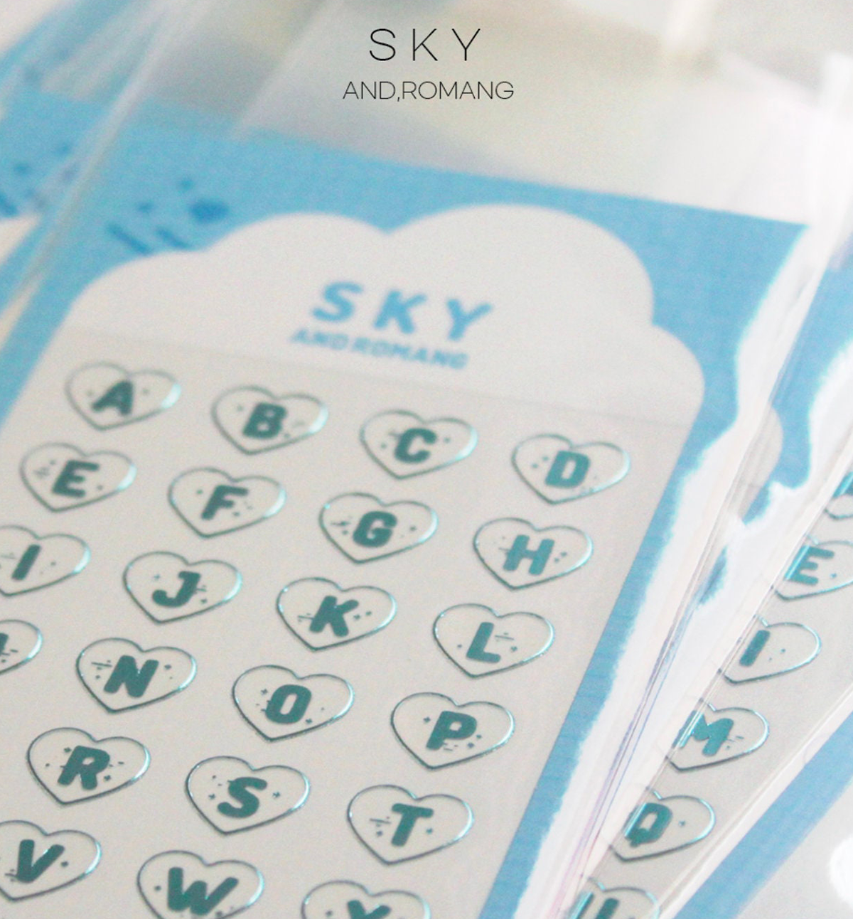 Sky Alphabet Seal Sticker