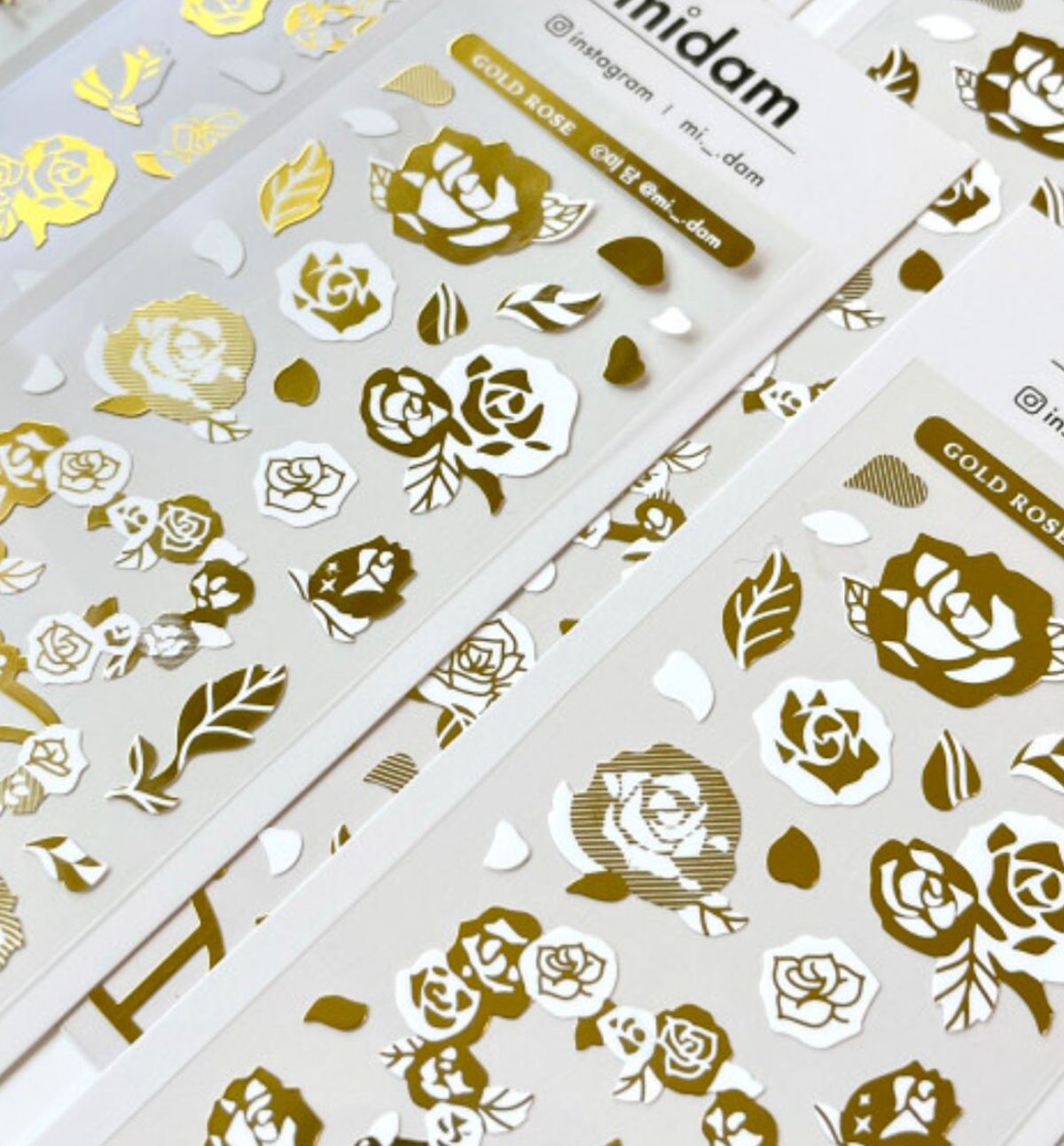 Gold Rose Seal Sticker