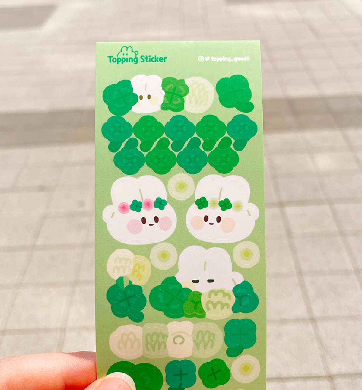 Four Leaf Clover Seal Sticker