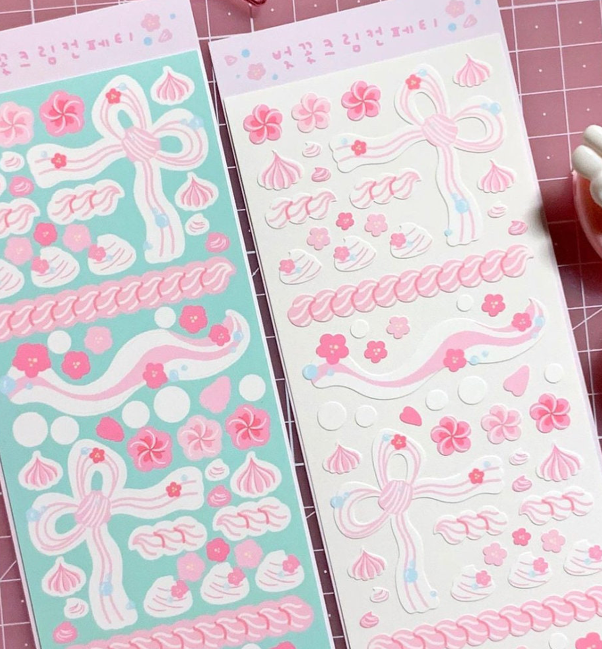 Cherry Blossom Cream Confetti Seal Sticker