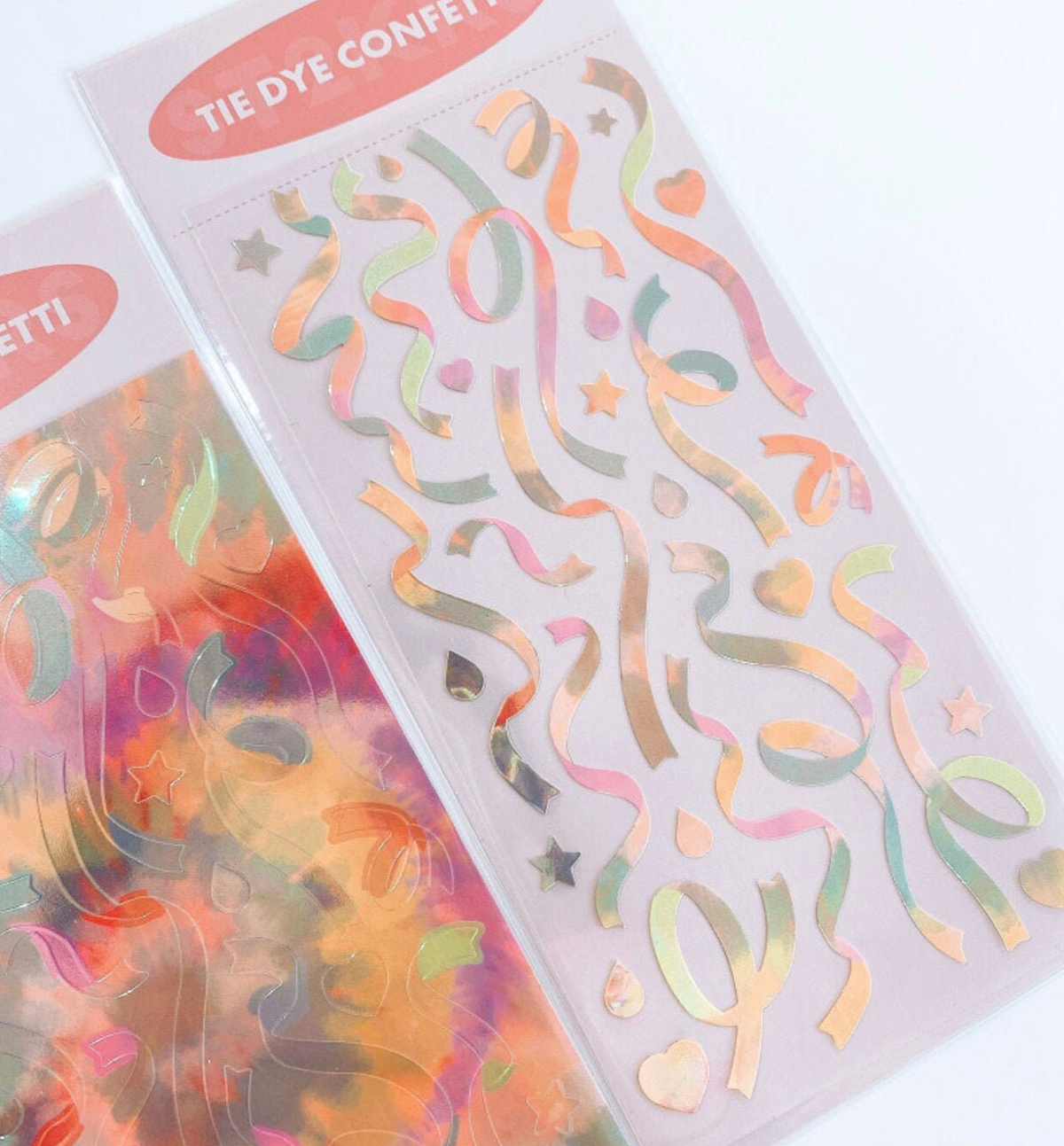 Warm Tie Dye Confetti Seal Sticker