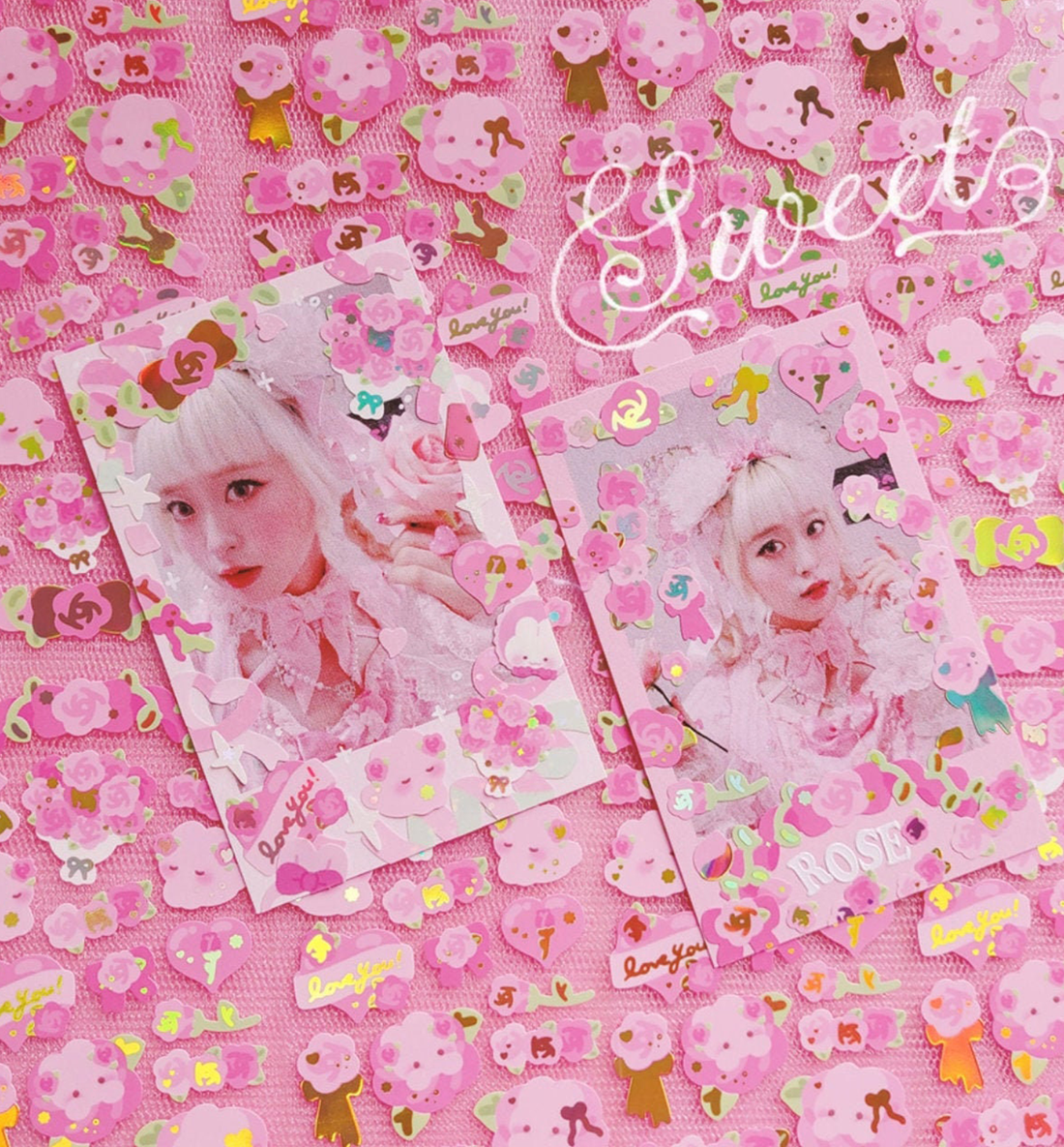 Pink Rose Club Seal Sticker