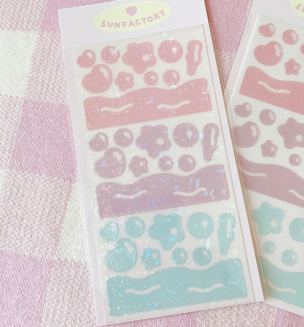 Transparent Wave Seal Sticker