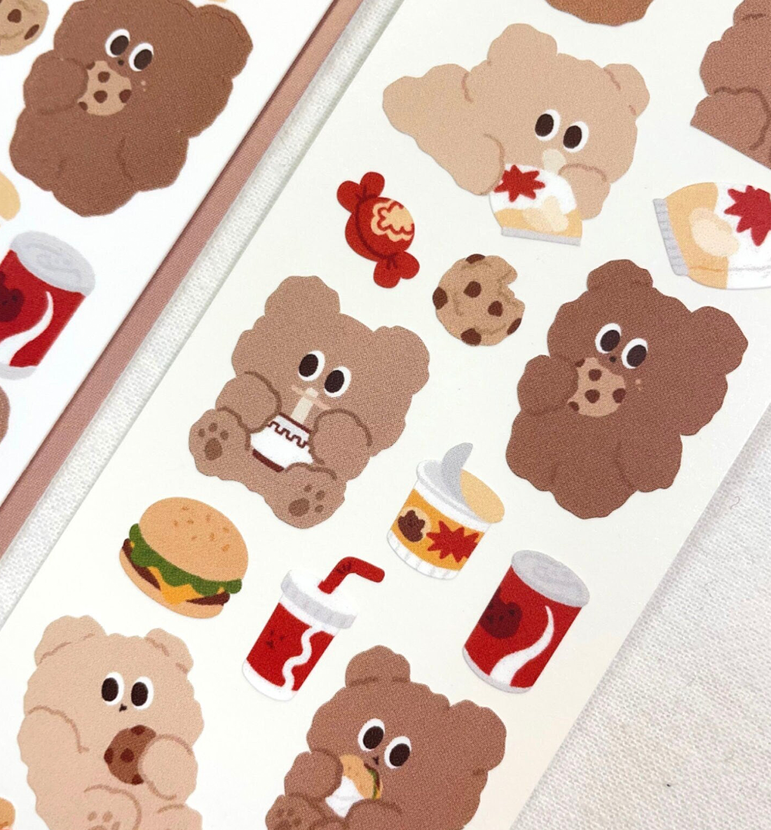 Yum Yum Bear Seal Sticker