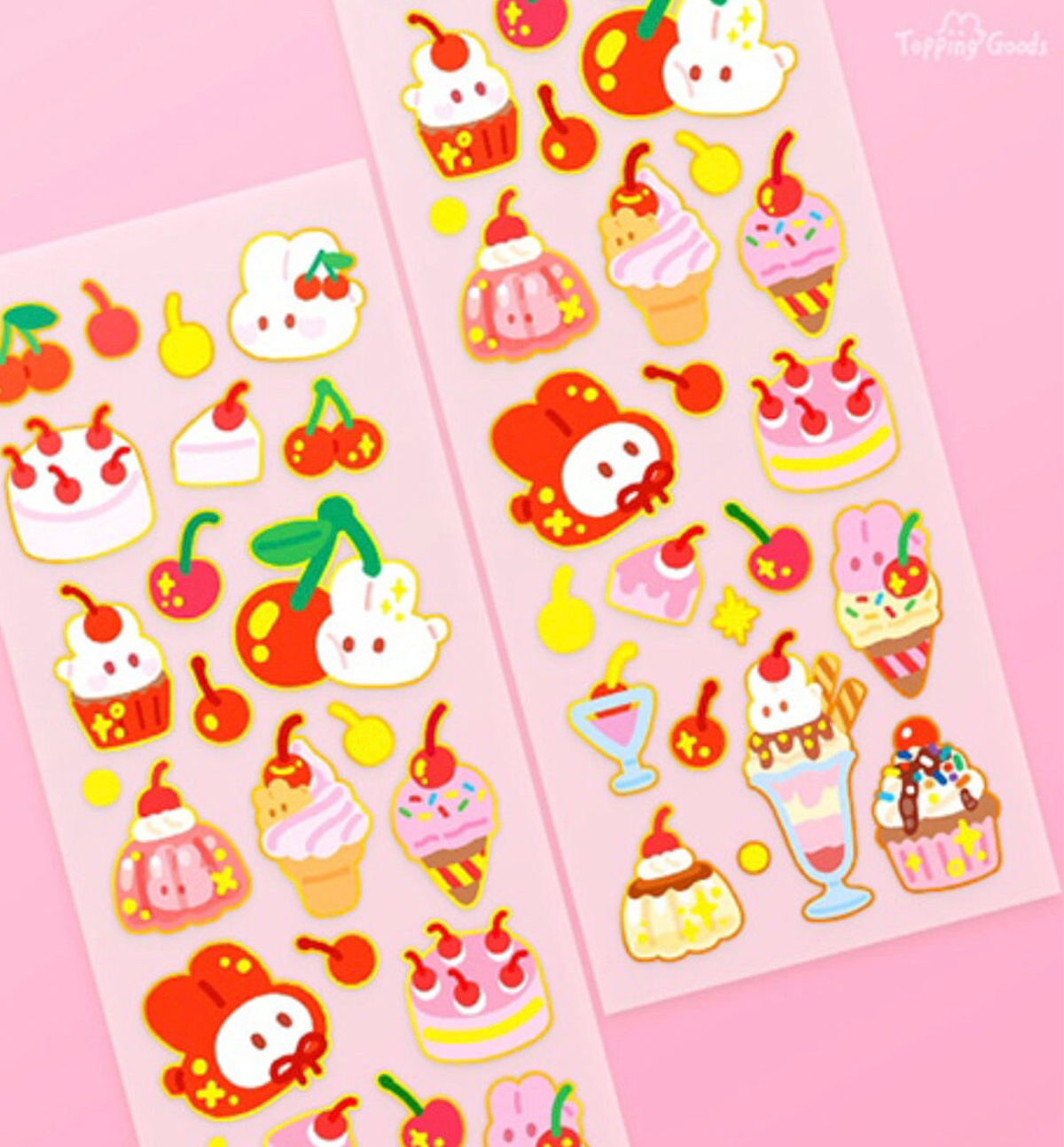 Cherry Flavor Topping Seal Sticker