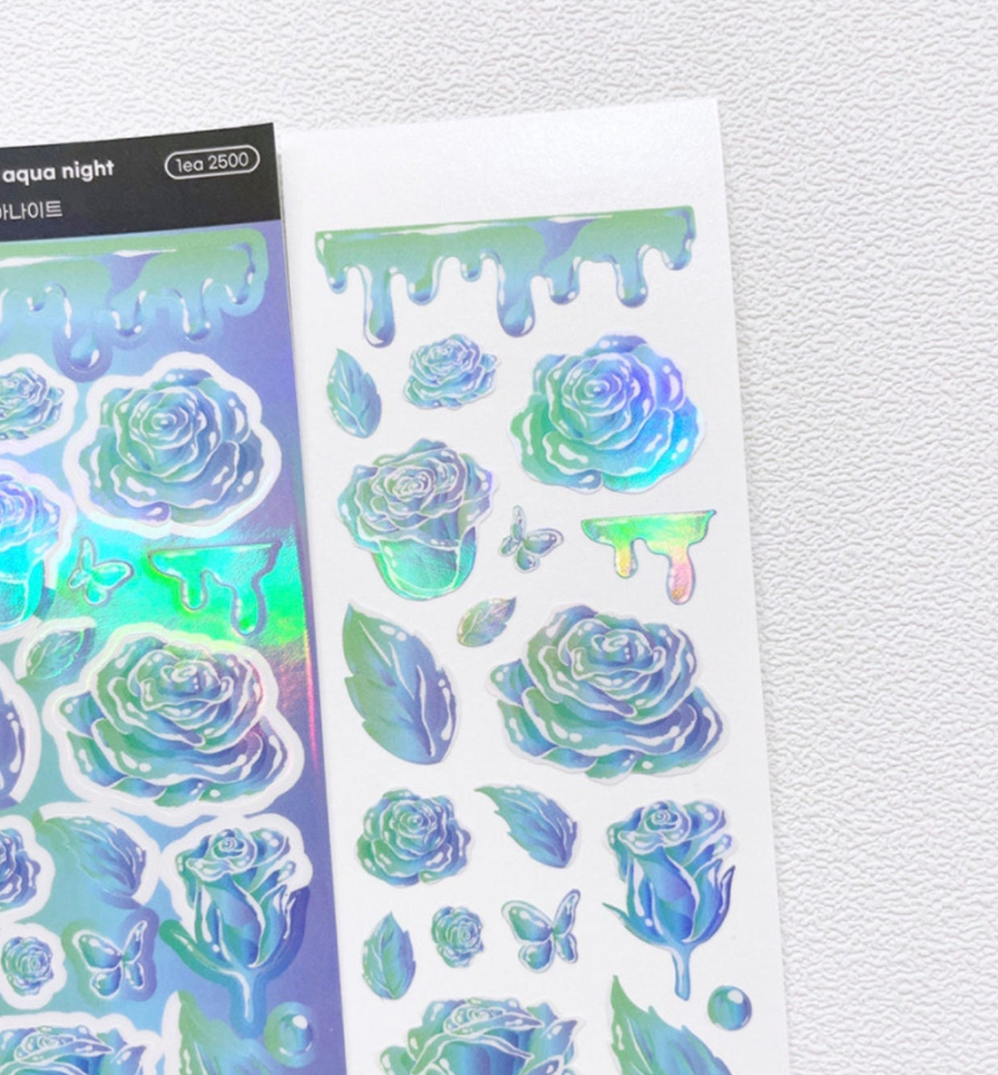 Rose Bubble Sticker [Aqua Night]