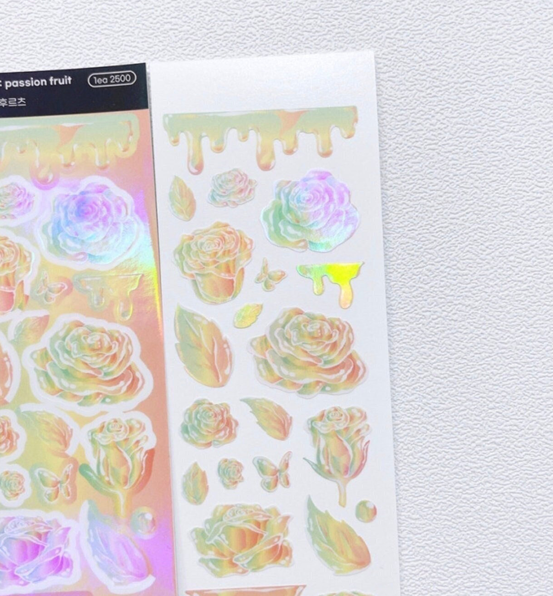 Rose Bubble Seal Sticker [Passion Fruit]