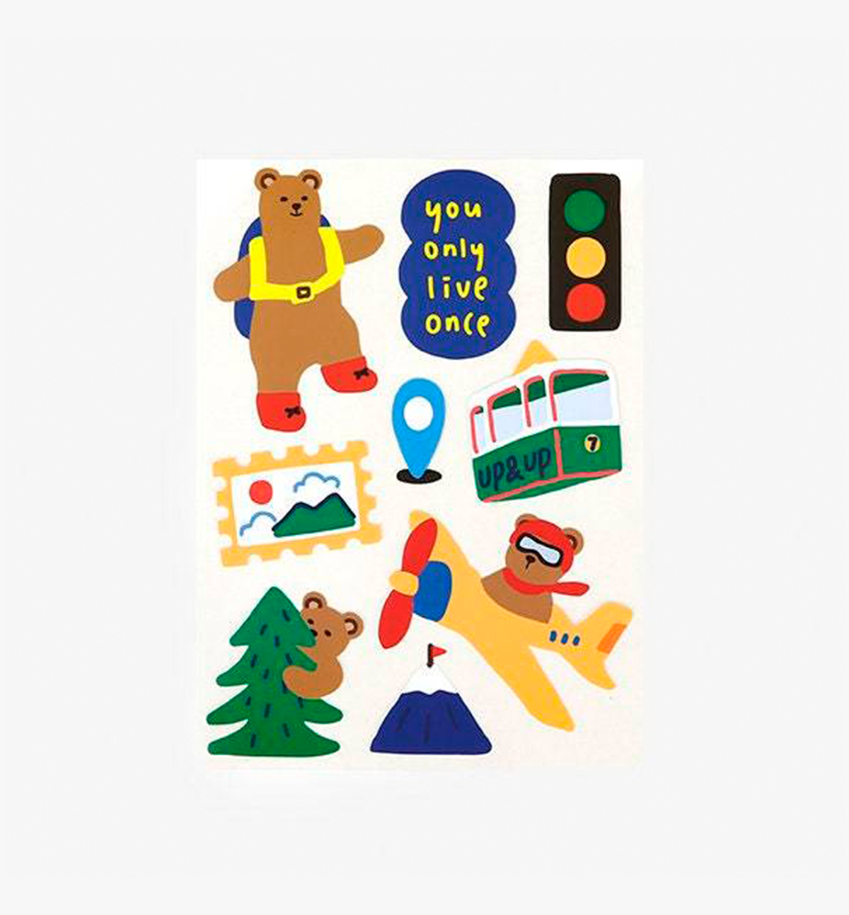 Bear's Journey Removal Sticker