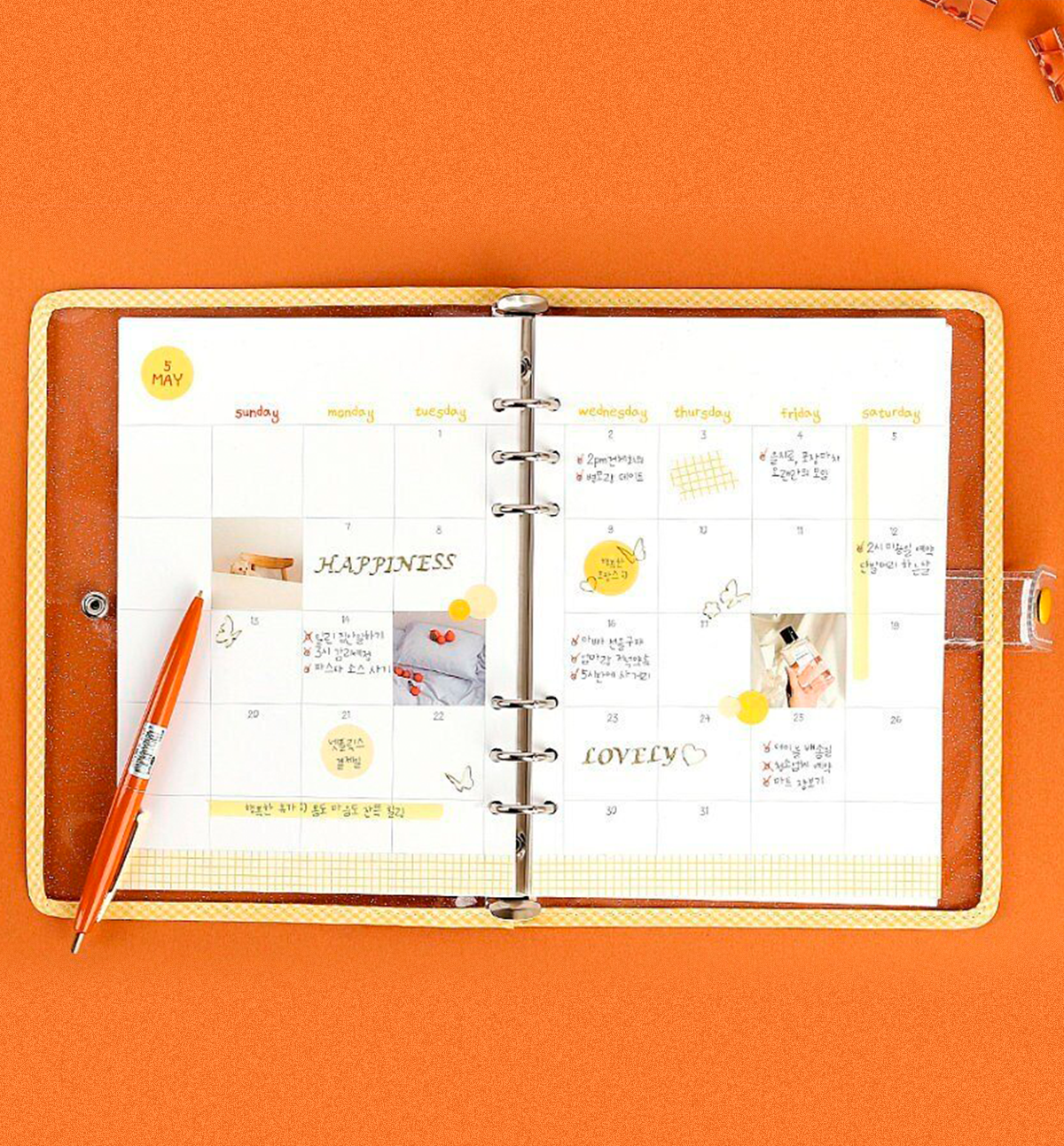 A5 Picnic Check Monthly Planner