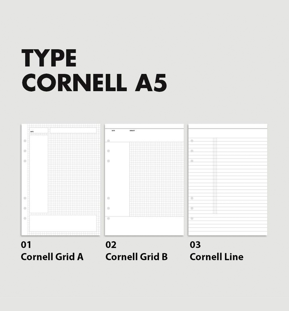 A5 Cornell Planner Refill