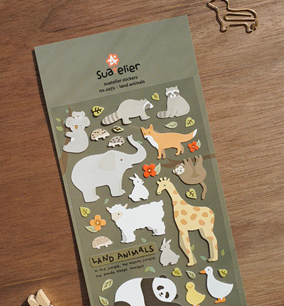 1072 Land Animals Sticker