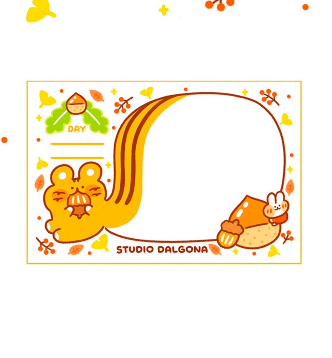 Autumn Squirrel Memopad