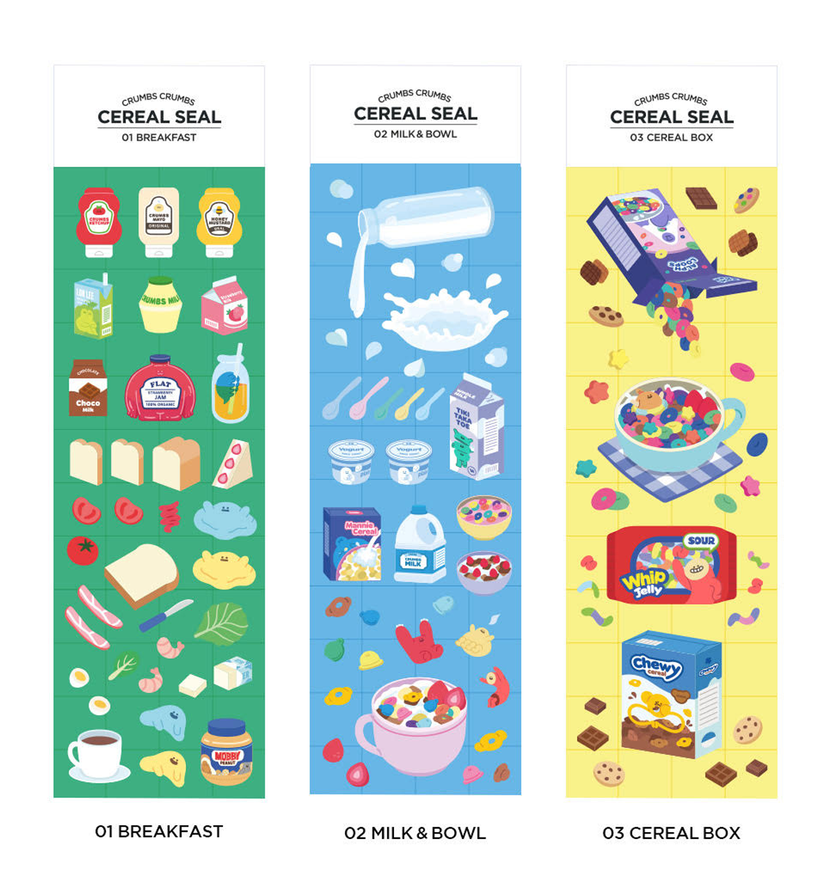 Cereal Seal Sticker