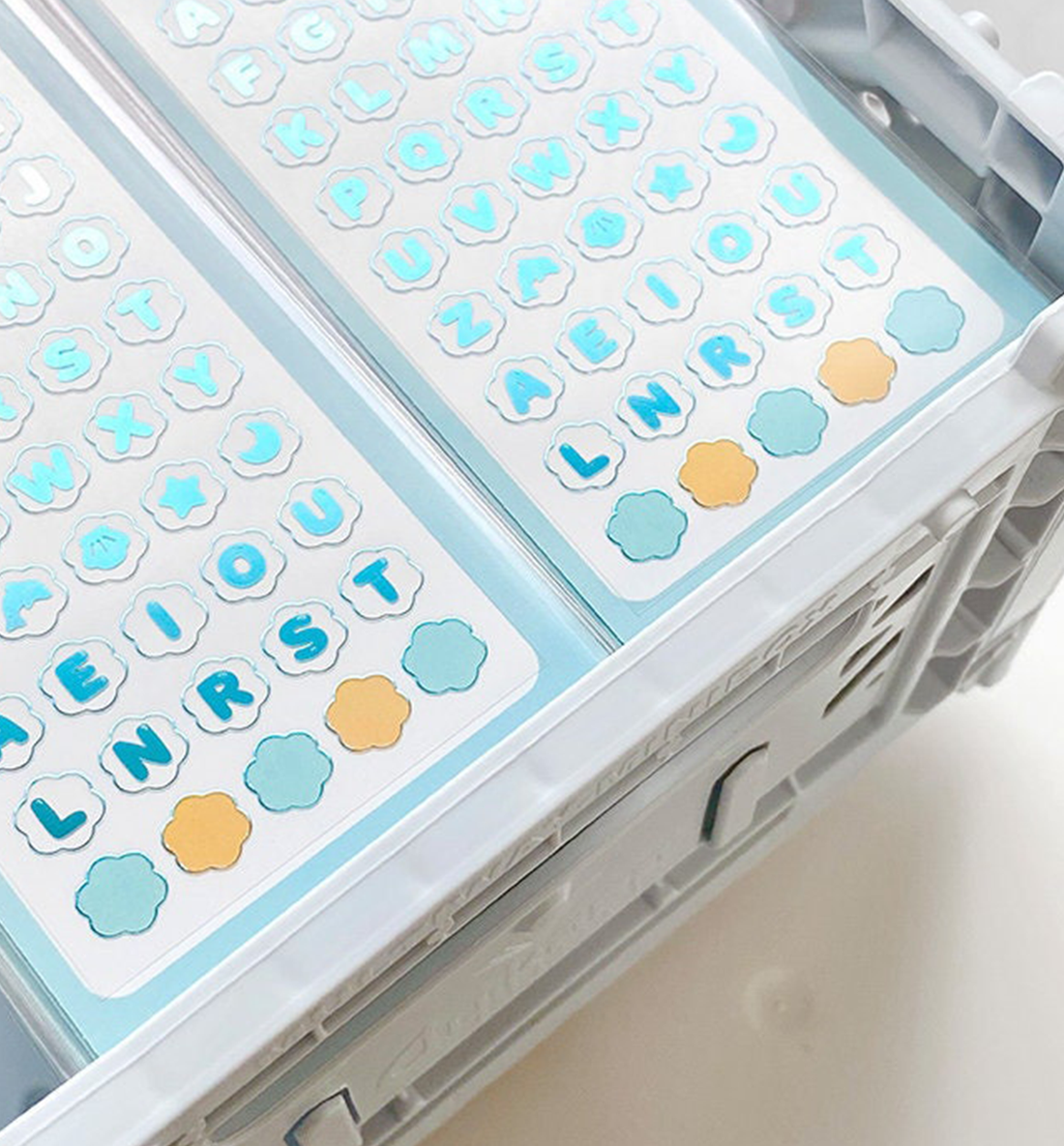 Cotton Candy Alphabet Seal Sticker