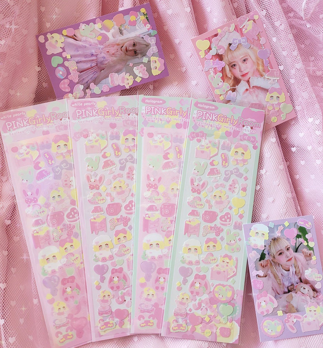 Pink Girly Room Seal Sticker