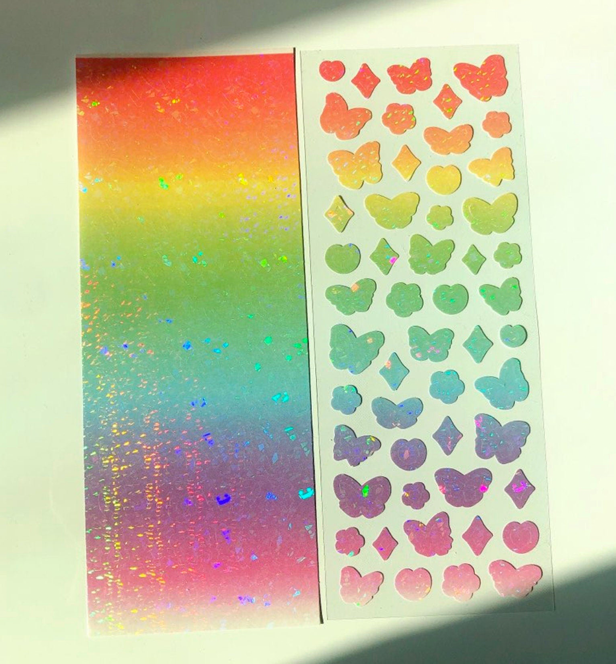 Rainbow Butterfly Seal Sticker