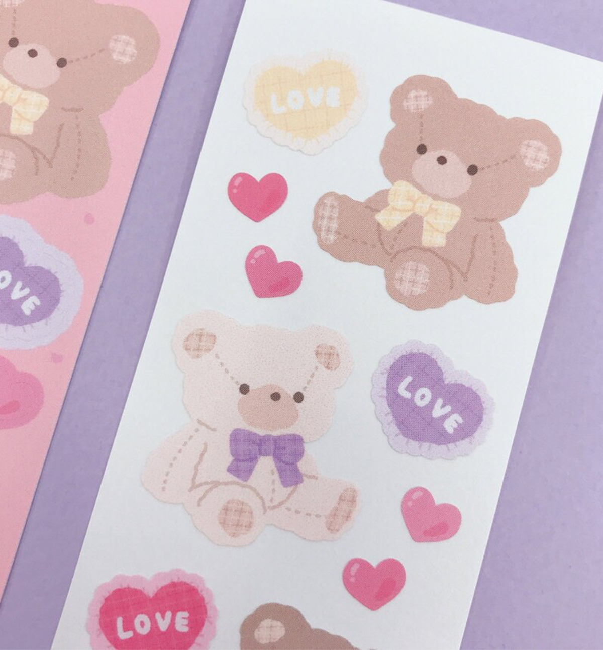 Check Teddy Bear Seal Sticker
