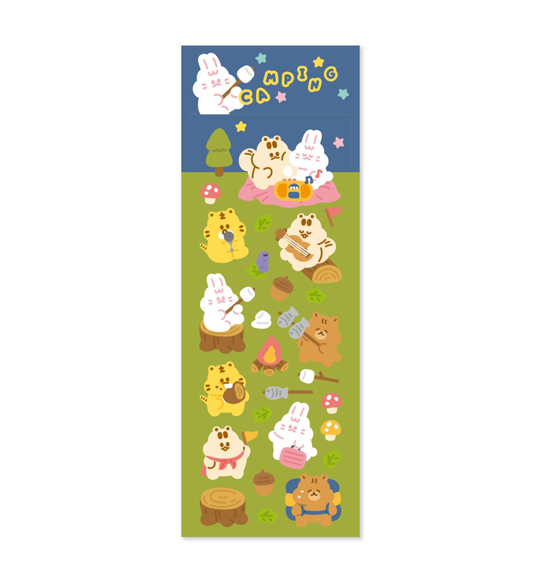 Forest Camping Seal Sticker