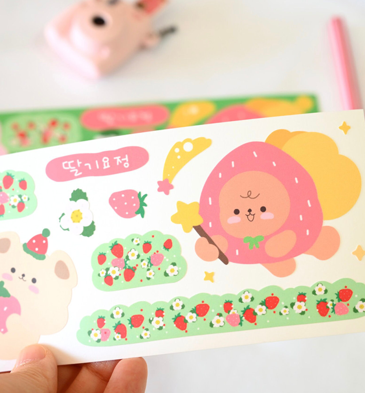 Strawberry Fairy Confetti Seal Sticker